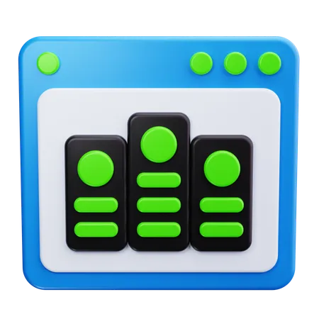 Web Server  3D Icon