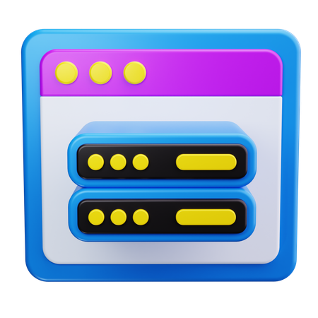 Web Server  3D Icon