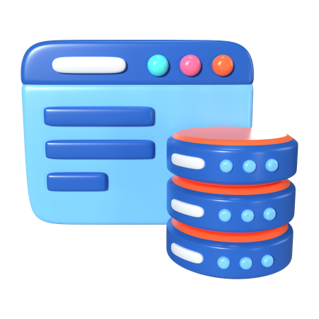 Web Server  3D Icon