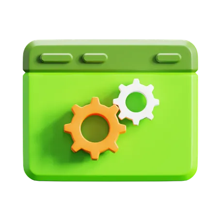 Web Service  3D Icon
