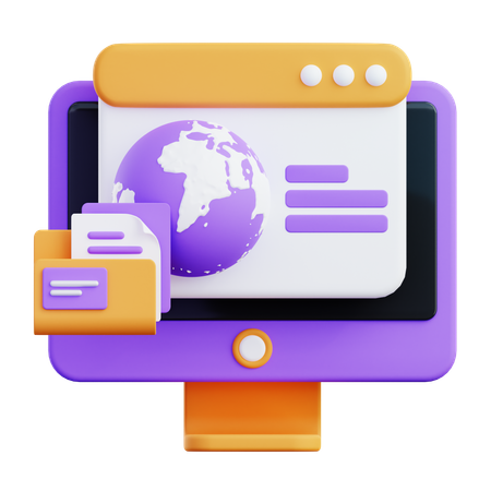 Web Service  3D Icon