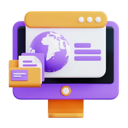 Web Service  3D Icon