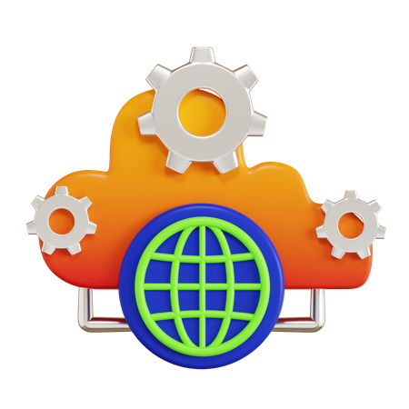 Web Service  3D Icon