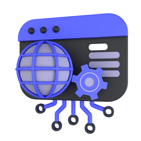 Web Service  3D Icon