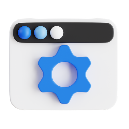 Web Setting  3D Icon