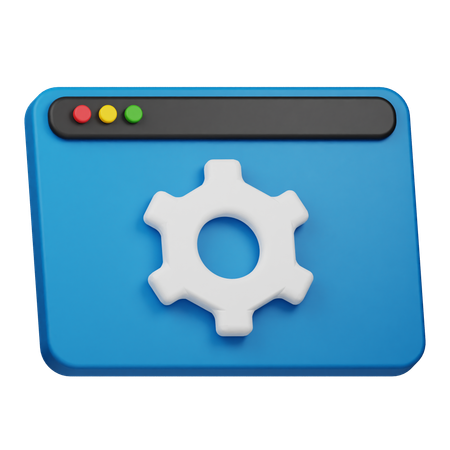 Web Setting  3D Icon