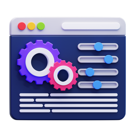 Web Setting  3D Icon