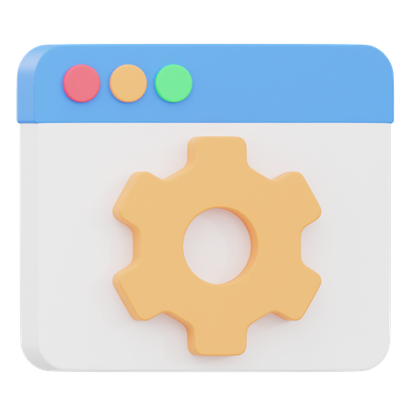 Web Setting  3D Icon
