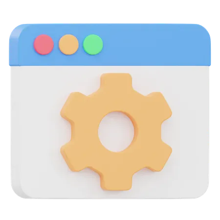 Web Setting  3D Icon