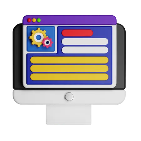 Web Setting  3D Icon
