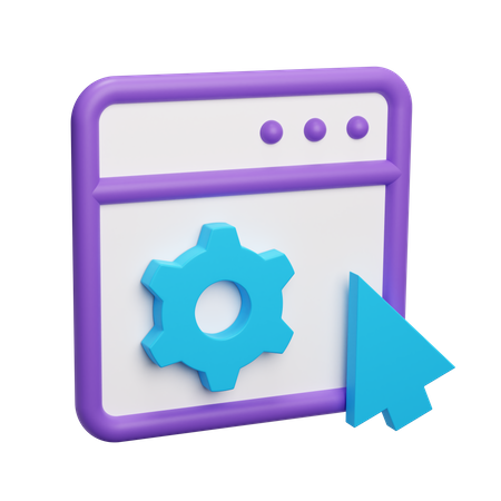 Web Setting  3D Icon