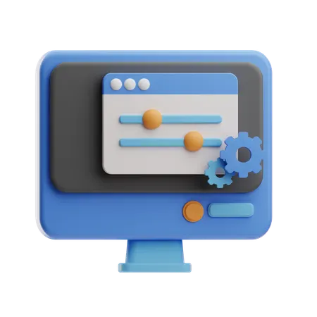 Web Setting  3D Icon