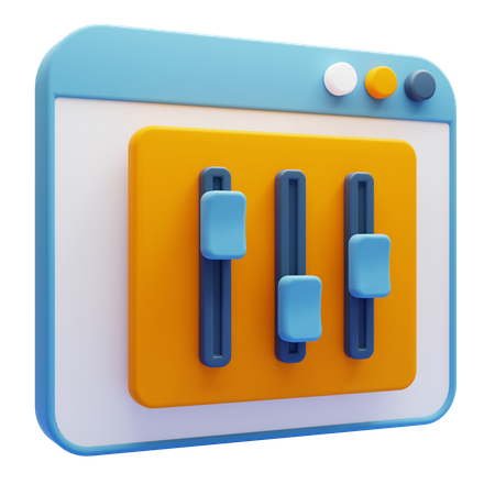 Web Setting  3D Icon