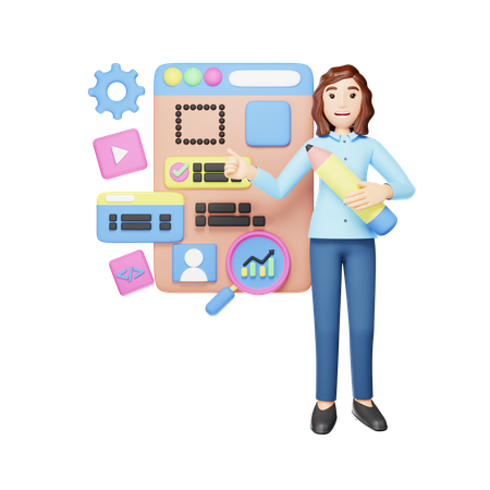 Web settings  3D Icon
