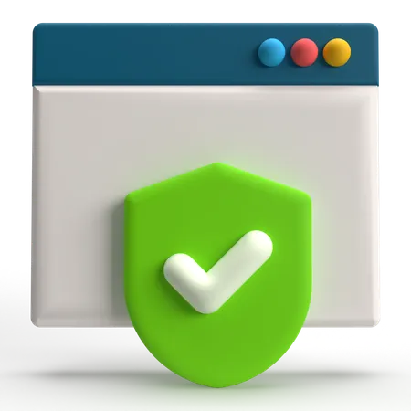 Web-Sicherheit  3D Icon