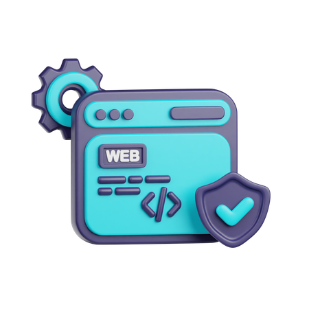 Web-Sicherheit  3D Icon