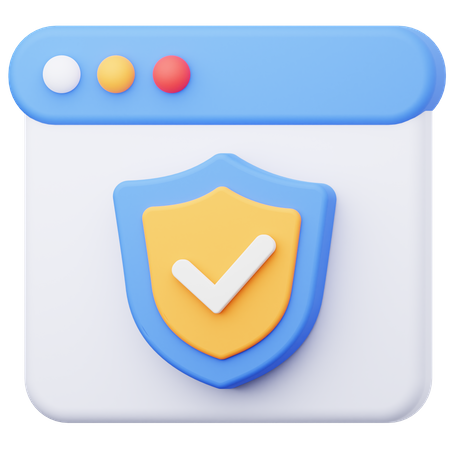 Web-Sicherheit  3D Icon