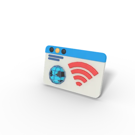 Web Signal  3D Icon