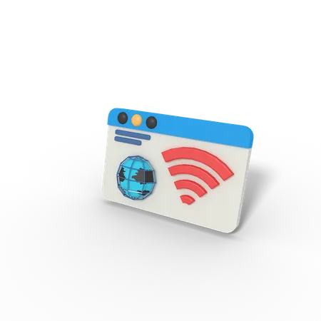 Sinal da web  3D Icon