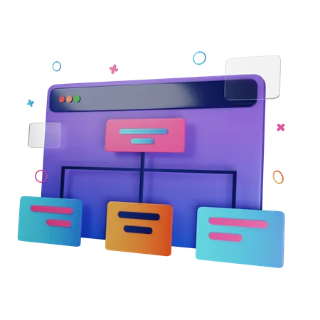 Web Sitemap  3D Icon