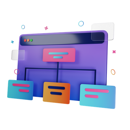 Web Sitemap  3D Icon