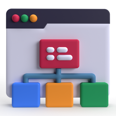 Web Sitemap  3D Icon