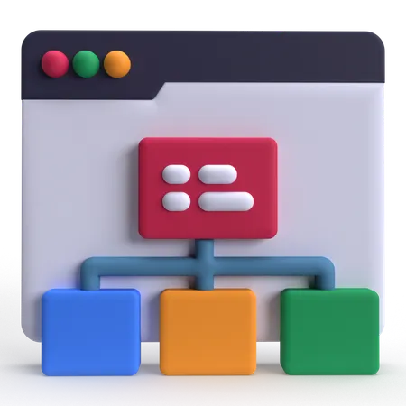 Web Sitemap  3D Icon