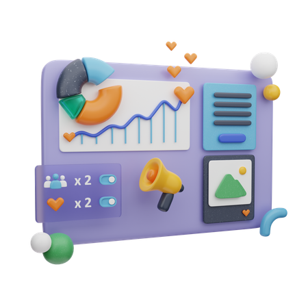 Web-SMM-Dashboard  3D Icon