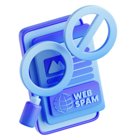 Web Spam  3D Icon