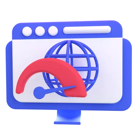 Web Speed  3D Icon