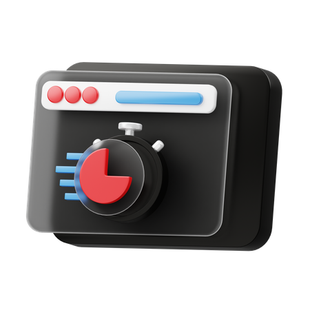 Web Speed  3D Icon