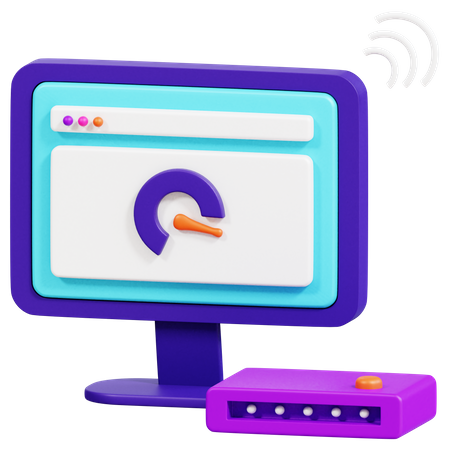 Web Speed  3D Icon