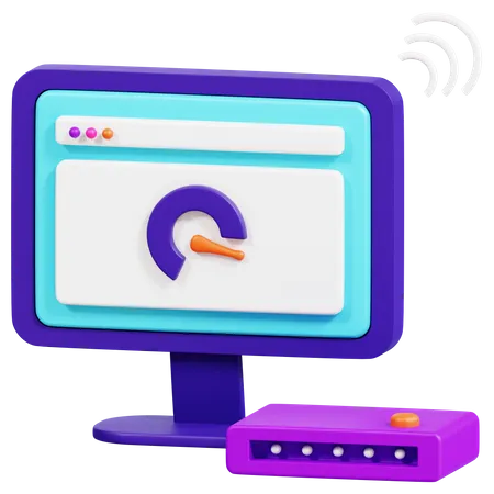 Web Speed  3D Icon