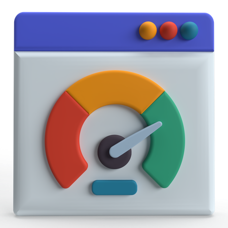 Web Speed Optimization  3D Icon