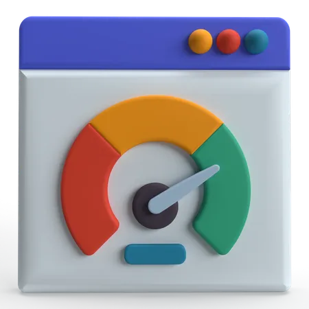 Web Speed Optimization  3D Icon