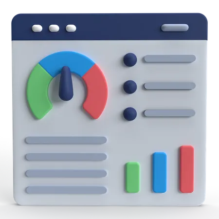 Web Speedometer  3D Icon