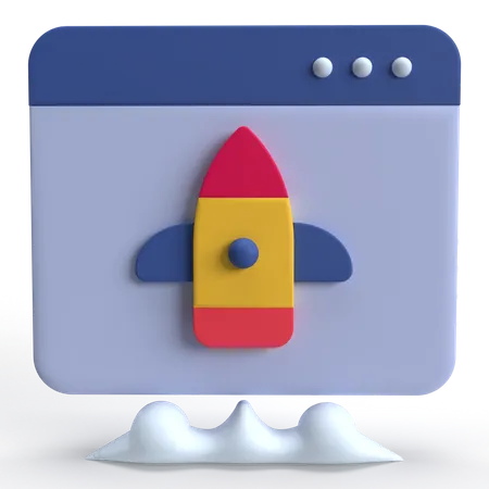 Web Startup  3D Icon