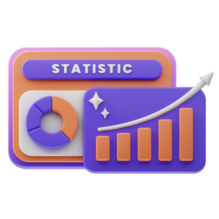 Web Statistic  3D Icon