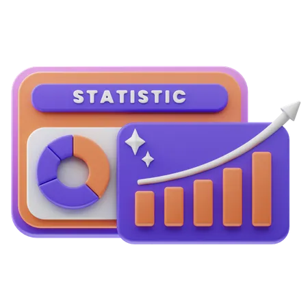 Web Statistic  3D Icon