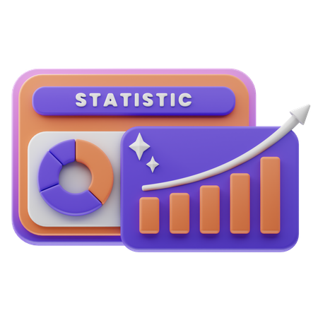 Web Statistic 3D Icon
