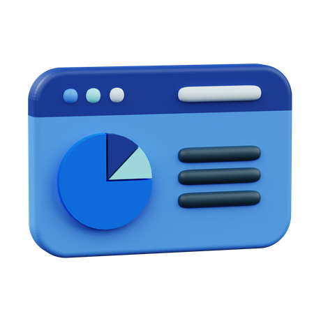 Webstatistik  3D Icon