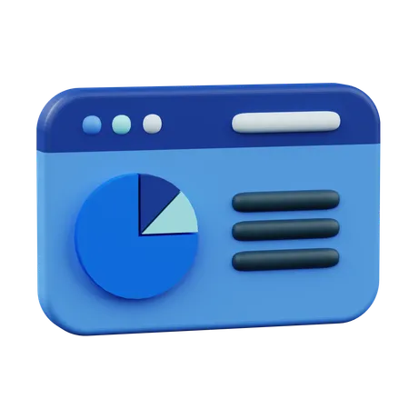 Webstatistik  3D Icon