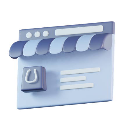 Web Store  3D Icon