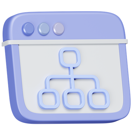 Web Structure  3D Icon