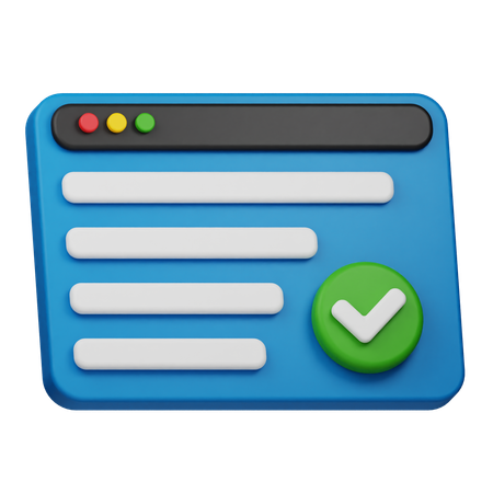 Web Success  3D Icon