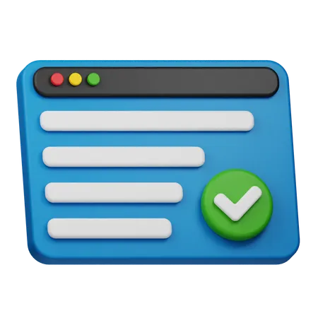 Web Success  3D Icon