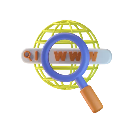 Websuche  3D Icon