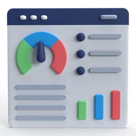 Web-Tachometer  3D Icon