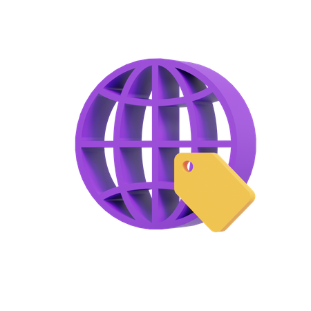 Web Tag  3D Icon