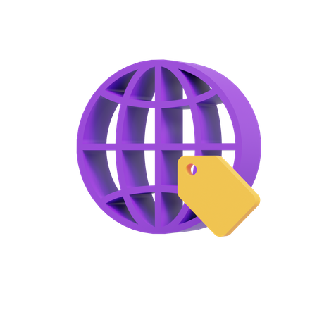 Web Tag 3D Icon